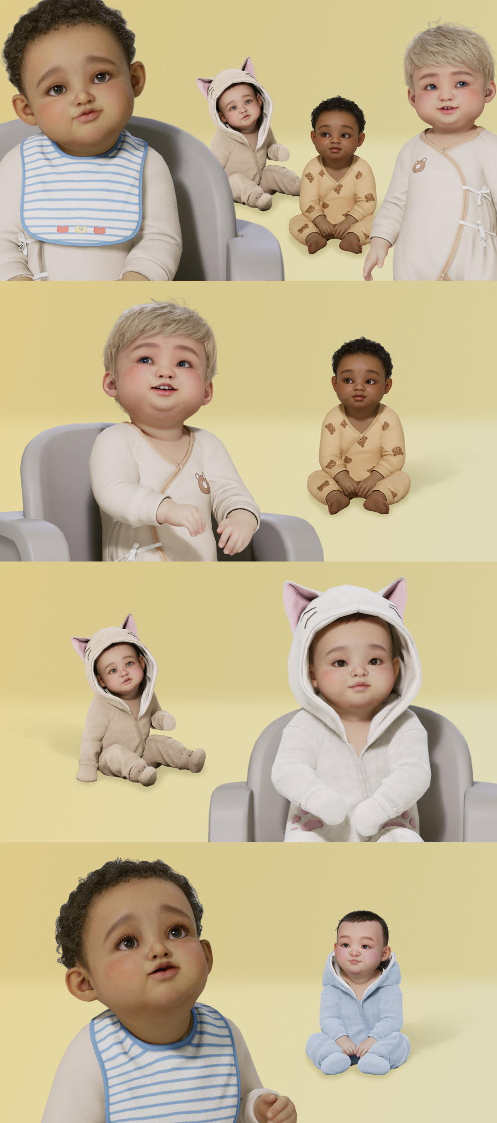 Baby outfits in inZOI