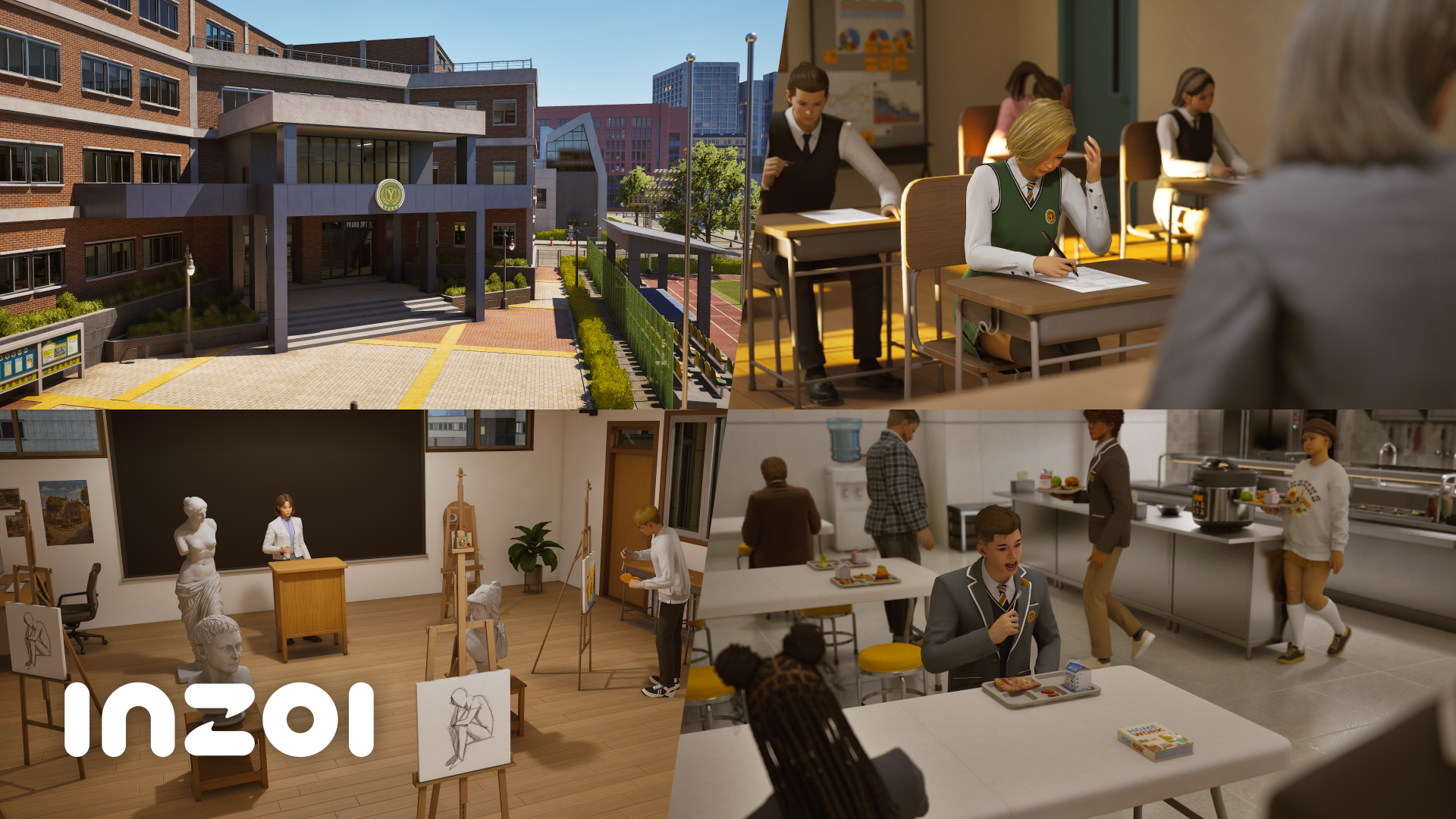 Active high school gameplay in inZOI