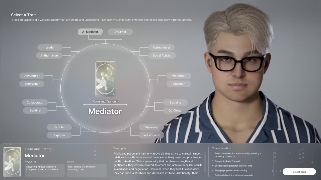 inZOI Mediator Trait