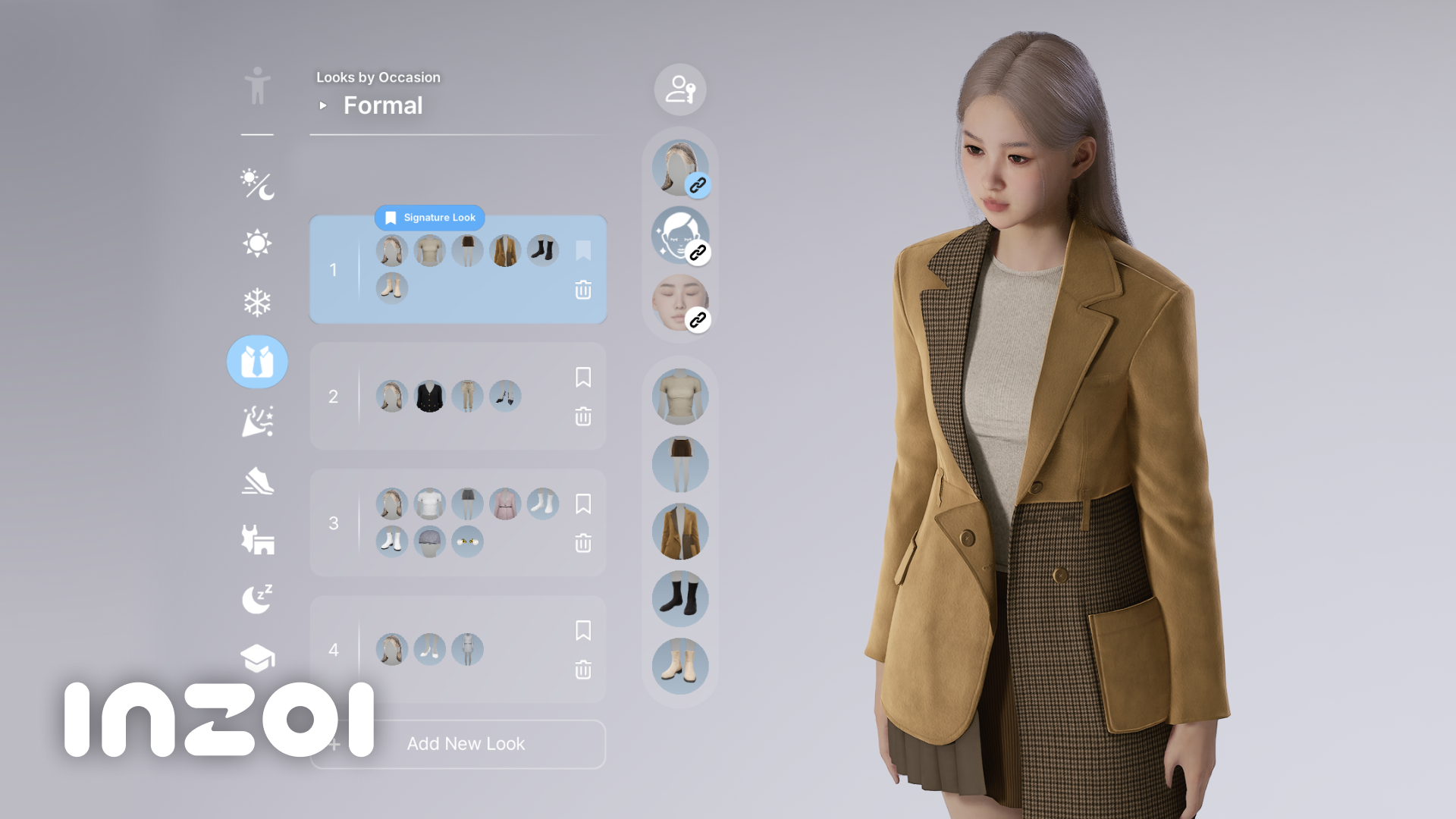 Situational looks in Create a Zoi